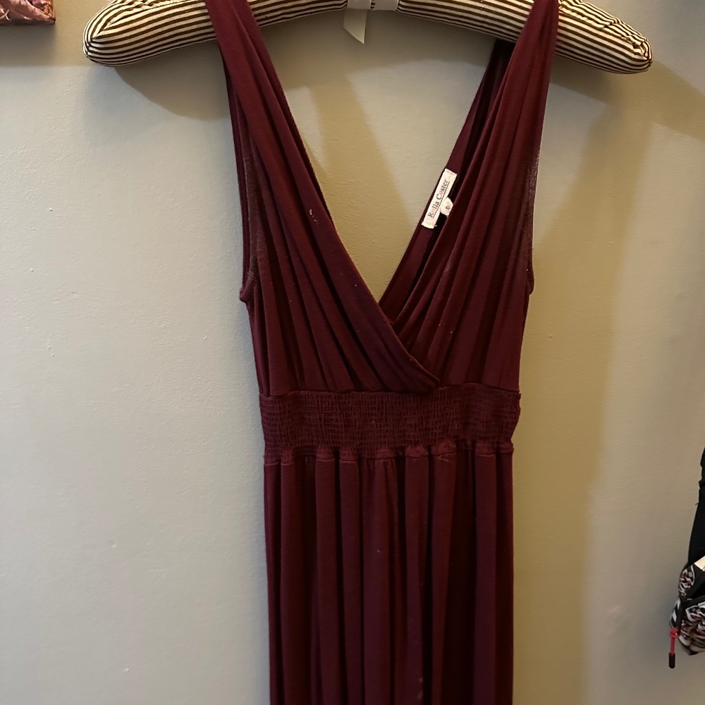 Maroon Maxi Dress